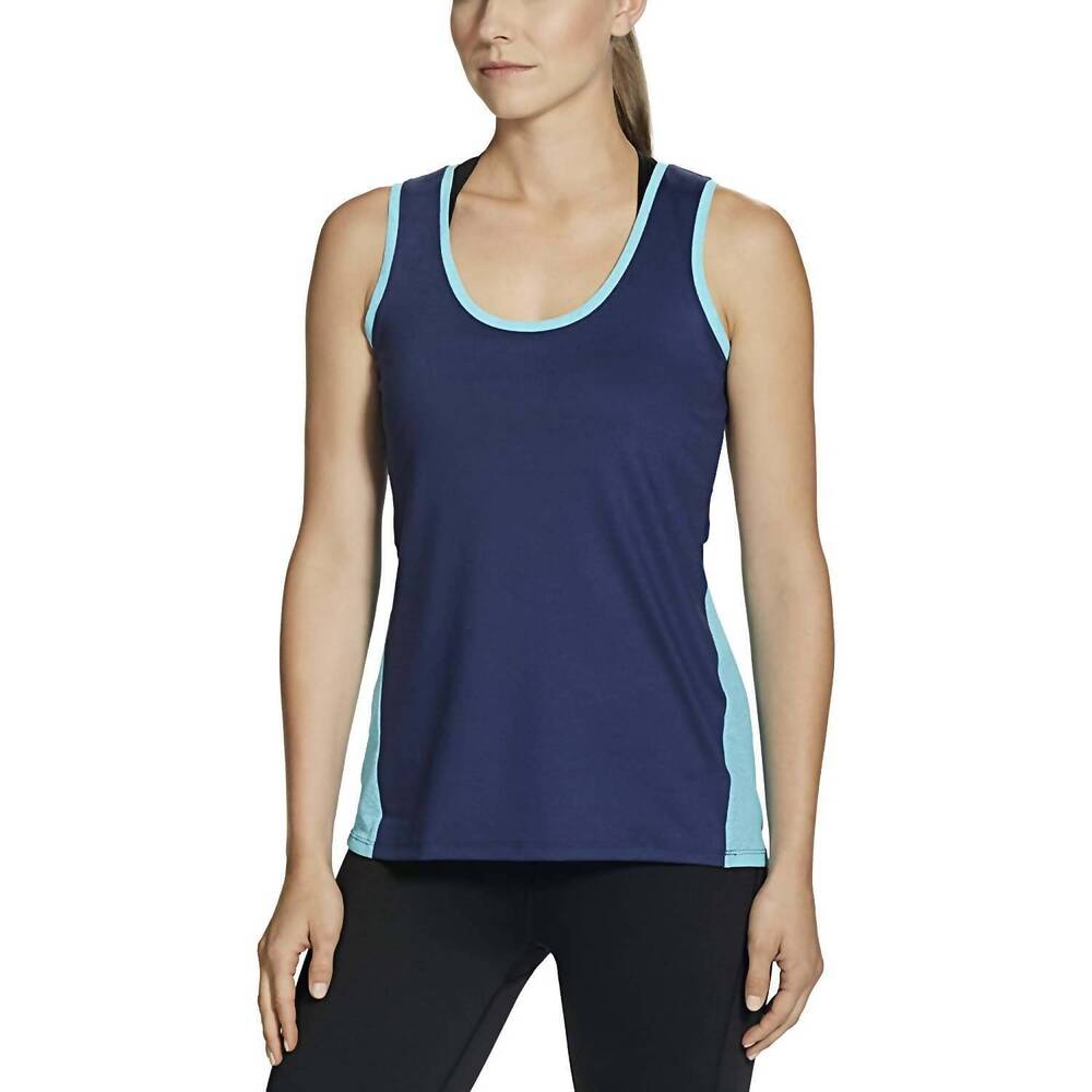 NEW GAIAM fallon colorblocked tank top in midnight blue